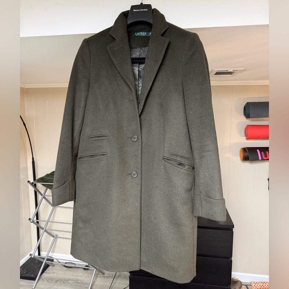 Lauren Ralph Lauren Dark Green Overcoat